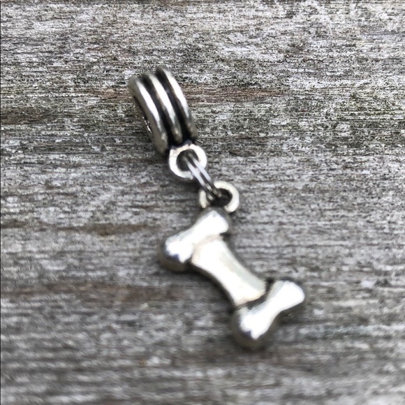 Charm silver Dog Bone dangles works w/pandora - Picture 5 of 6